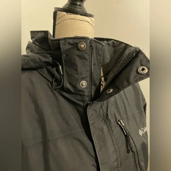 Columbia Jacket Black Waterproof Size Medium - Picture 6 of 7